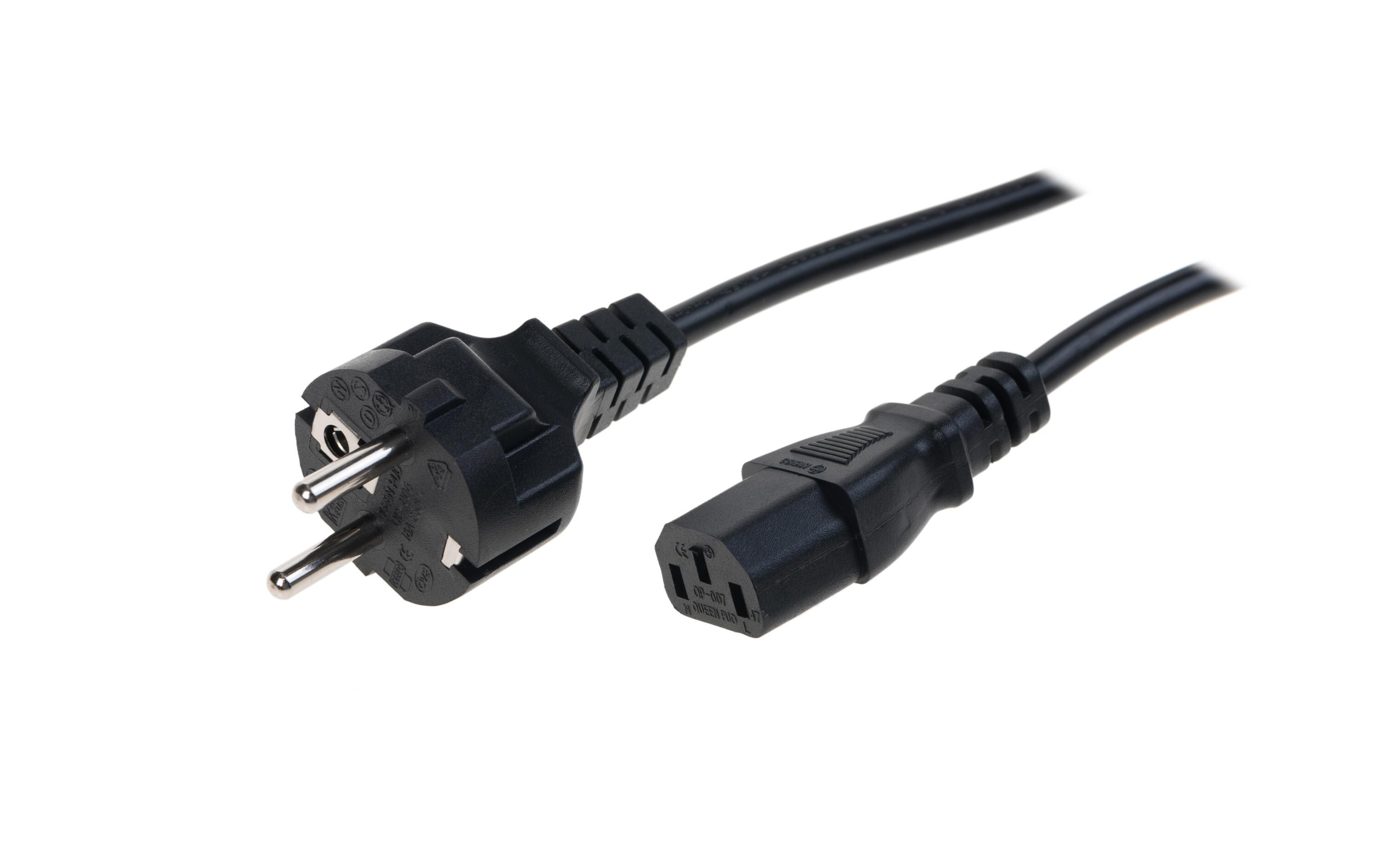 Netzkabel 1.8 m C13-SchukoNetzkabel 1.8 m C13-Schuko