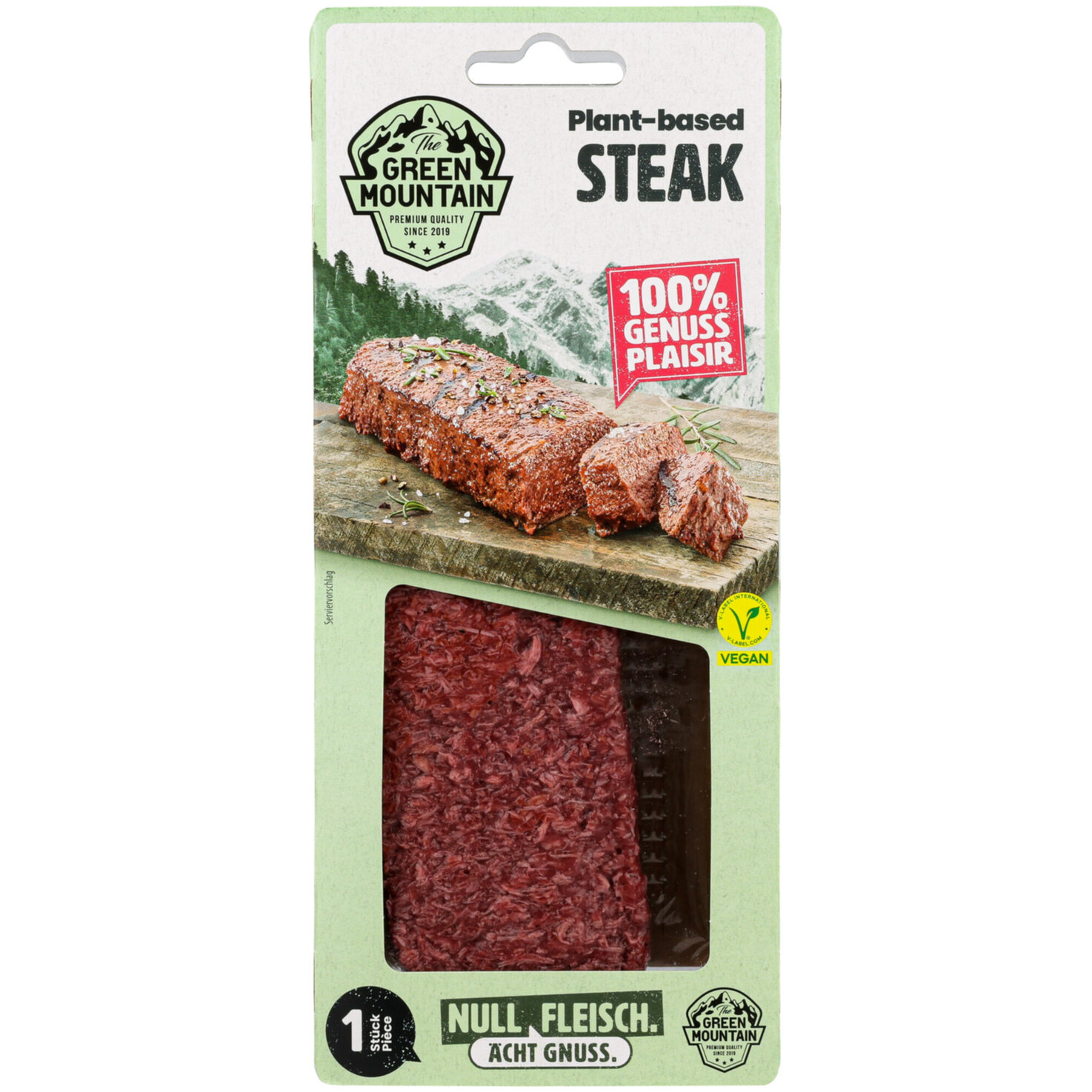 The Green Mountain plant-based vegane Alternative zu Steak -