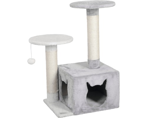 Saffier licht kattenboom 50x38x80 cm grijs