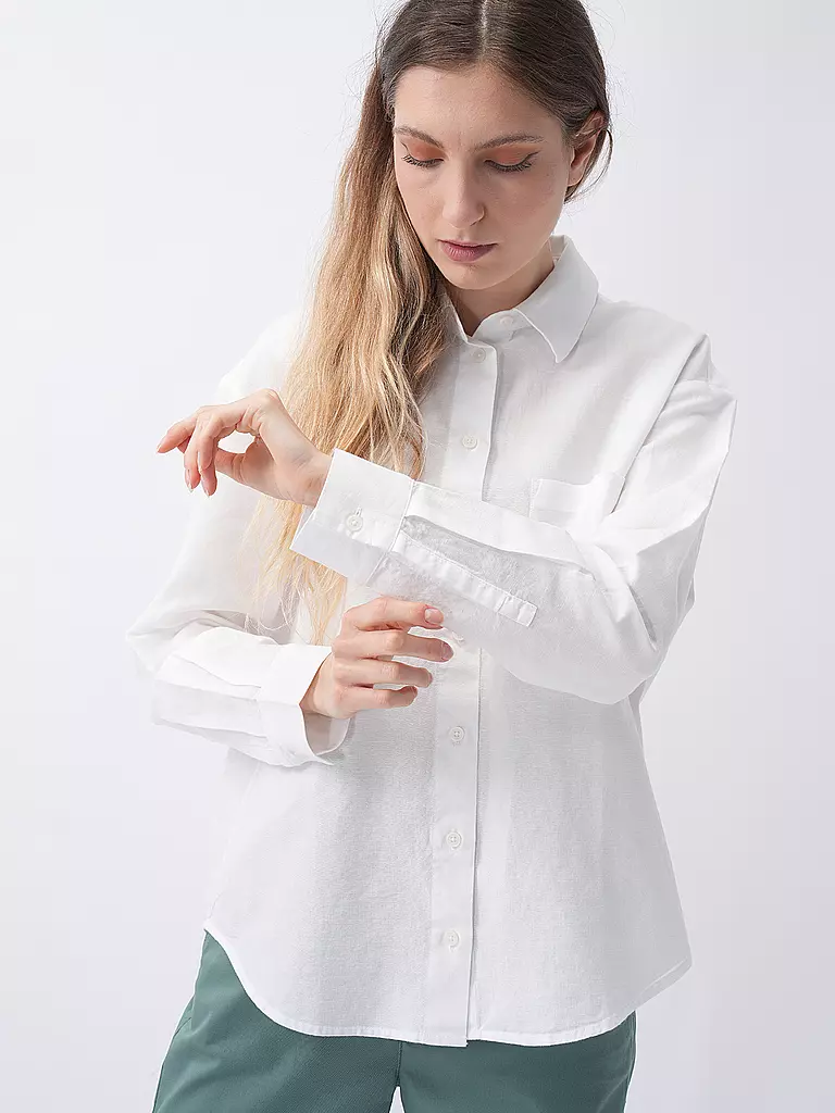 MARC O' POLO DENIM Hemdbluse  weiss
