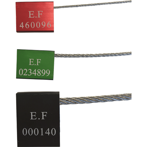 Scellés de Sécurité à Câble TECSEAL - Aluminium - Lot de 25