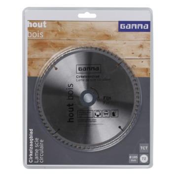 GAMMA cirkelzaagblad 72t 185x16mm