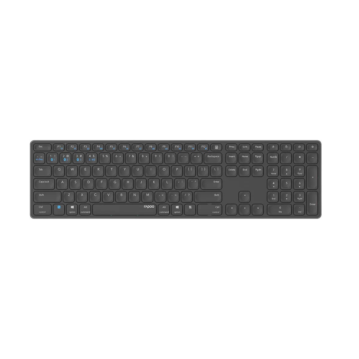 Tastatur E9800M Multi-Mode Trådløst Mørkegrå