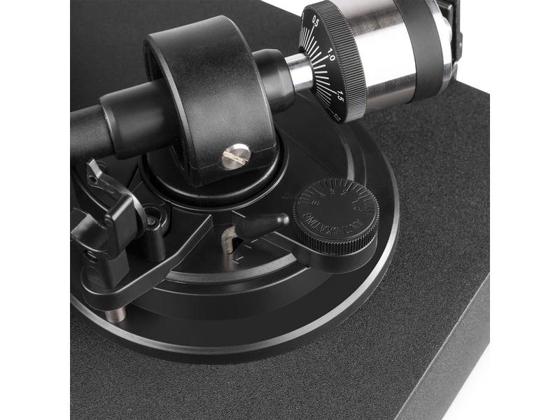 Audizio Plattenspieler RP340 Schwarz HiFi-Plattenspieler mit Riemenantrieb