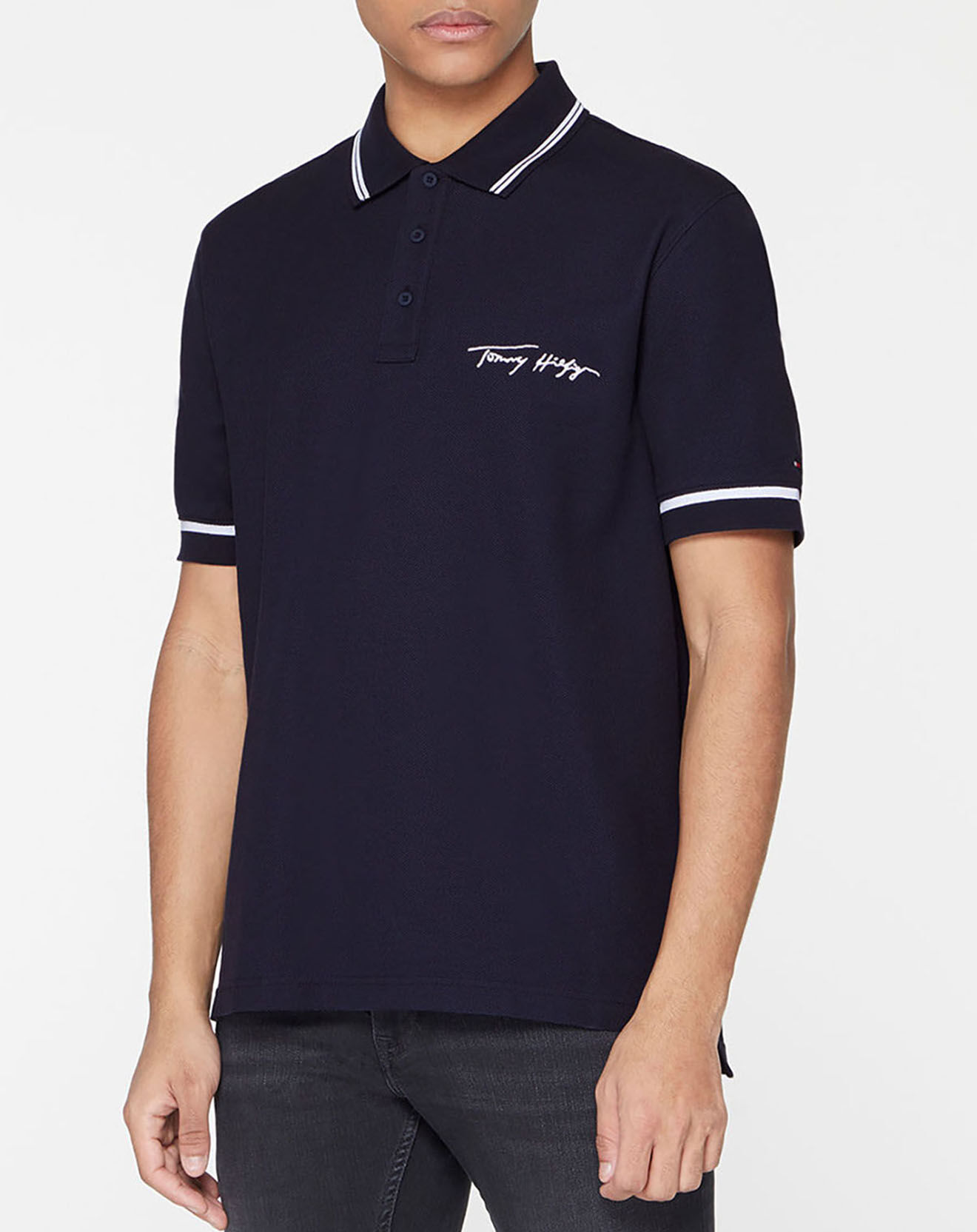 Tommy Hilfiger Polo regular fit tommy signature bleu marine