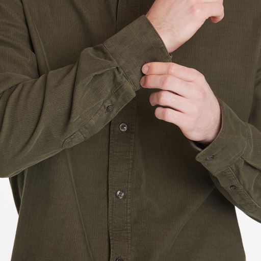By Garment Makers Vincent Corduroy Skjorte, Russian Olive, M
