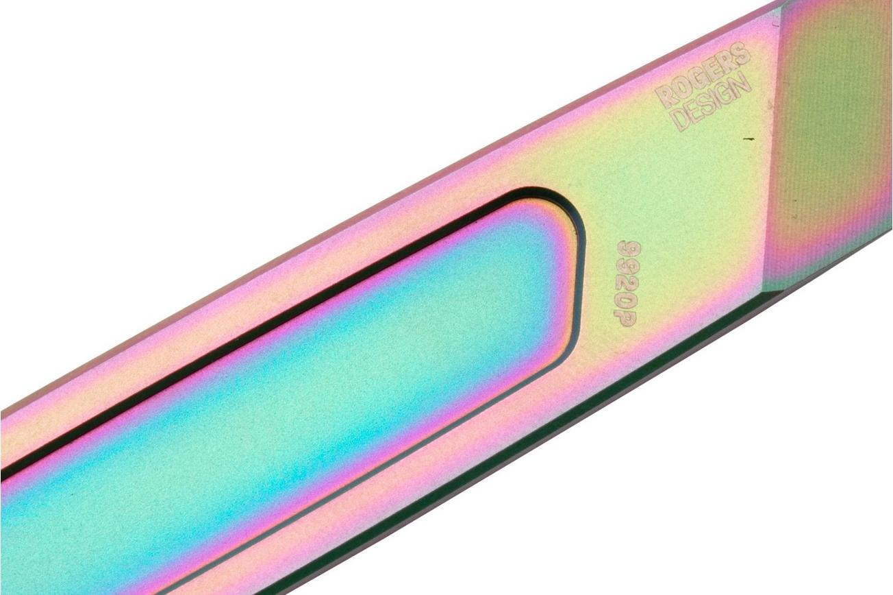 CRKT HangPry 9920P Iridescent Titanium Nitride Titanium, pry-bar, Richard Rogers design