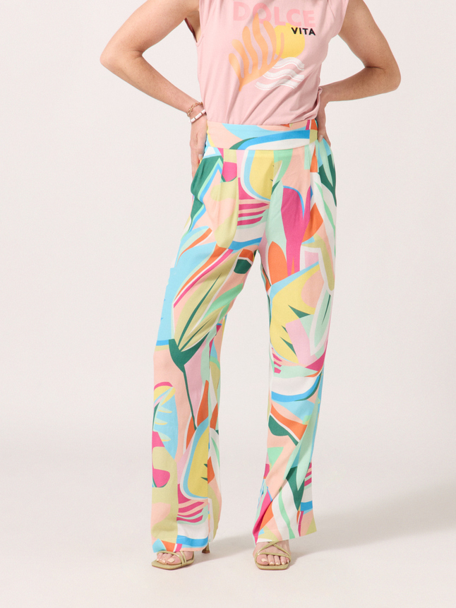 Pantalon ample imprimé