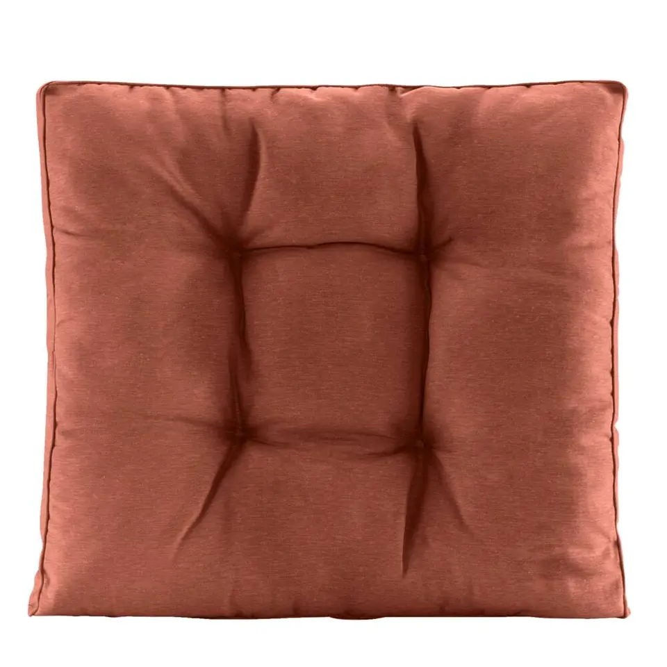 Loungekussen Florence rug - terracotta - 73x73 cm