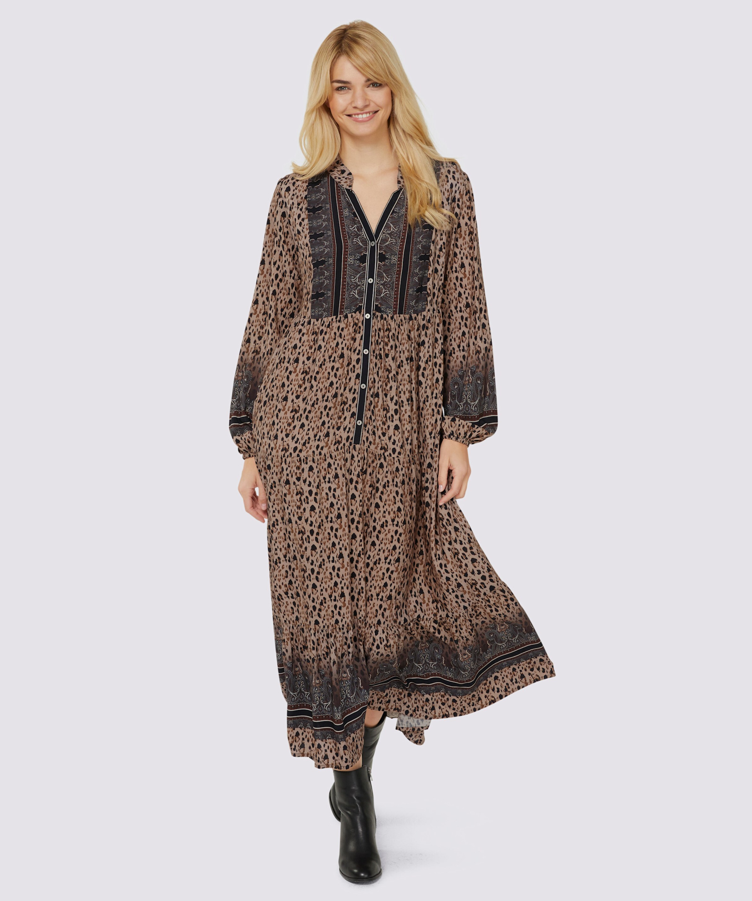 Druck-Kleid