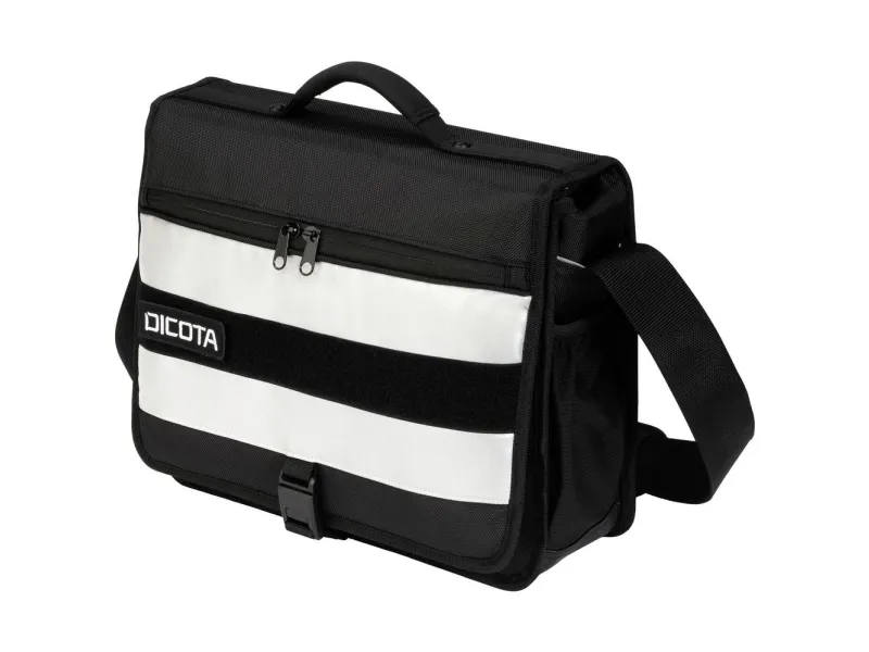 DICOTA skuldertaske REFLECTIVE sort