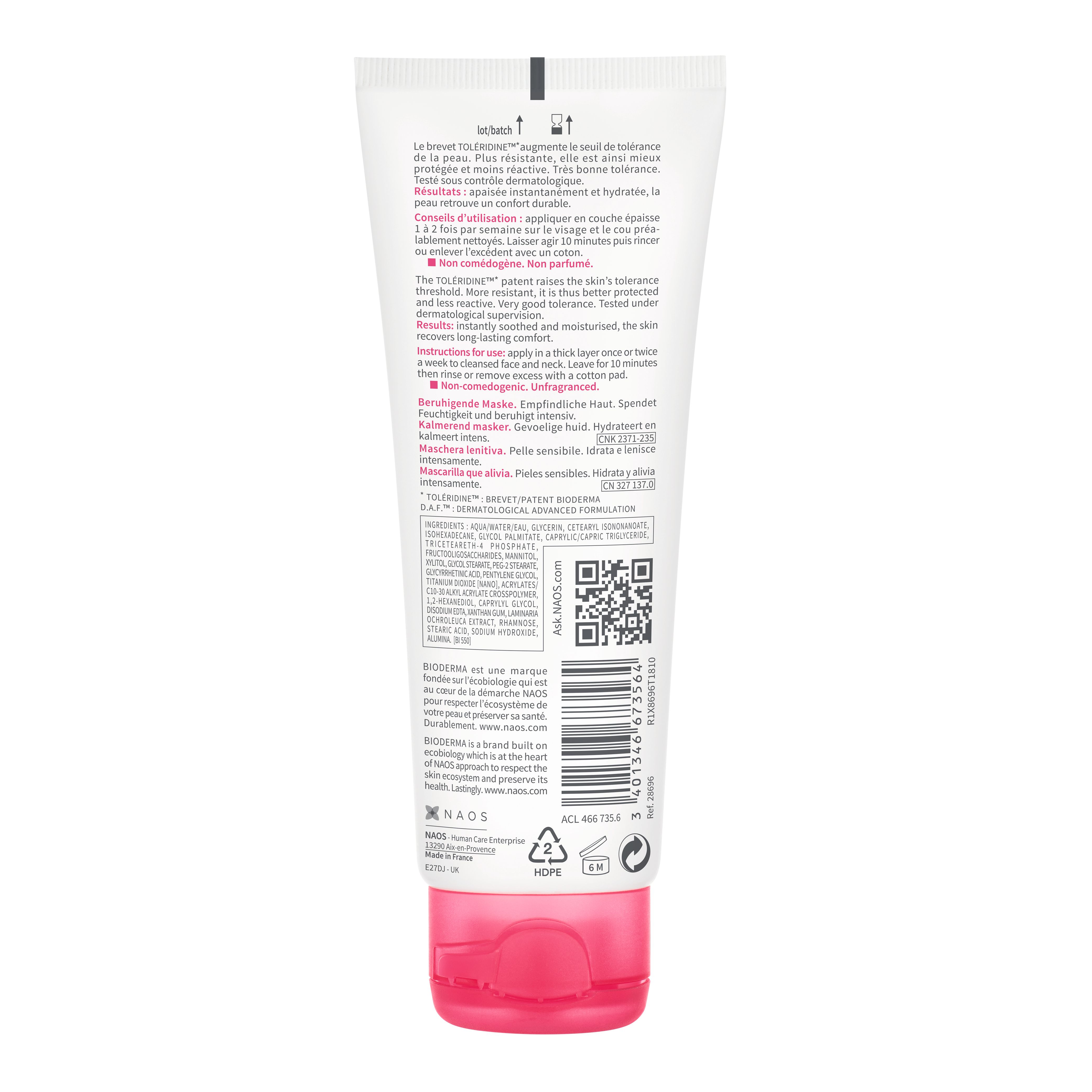 BIODERMA Sensibio Mask Intensiv beruhigende und feuchtigkeitsspendende Maske - Jetzt 25% sparen mit Code 
