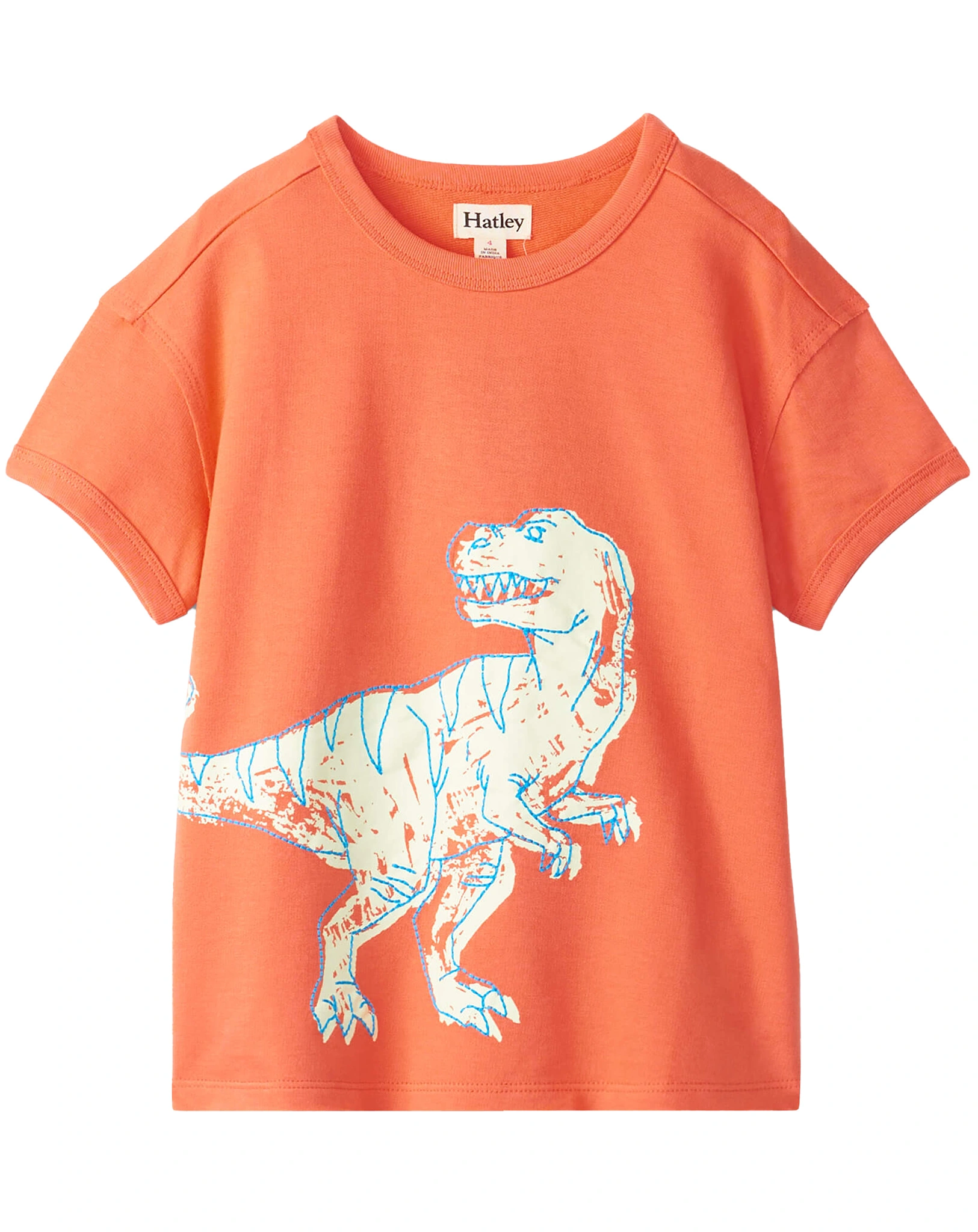 T-Shirt DINO GLOW in coral