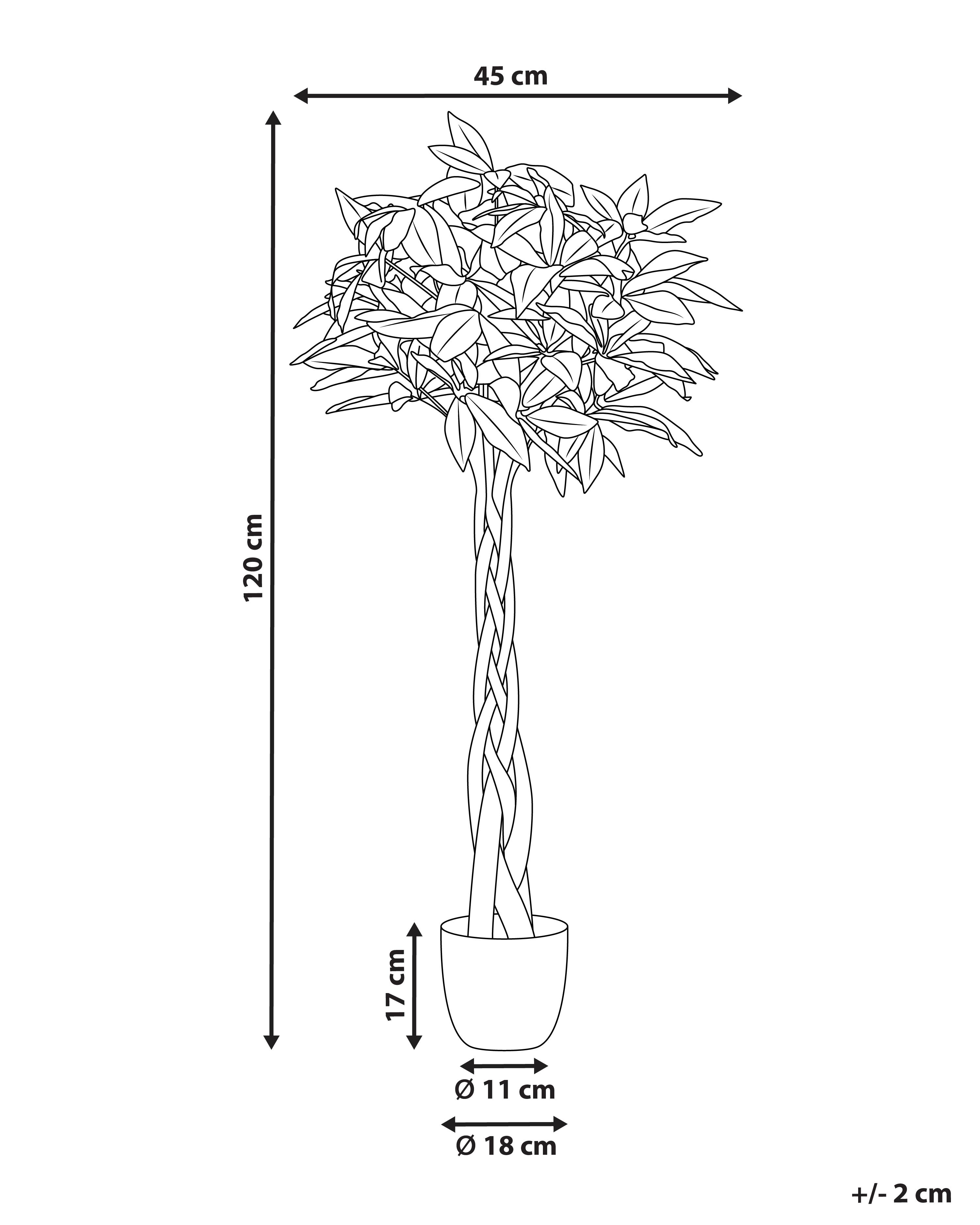 Kunstplant PACHIRA TREE 120 cm Groen