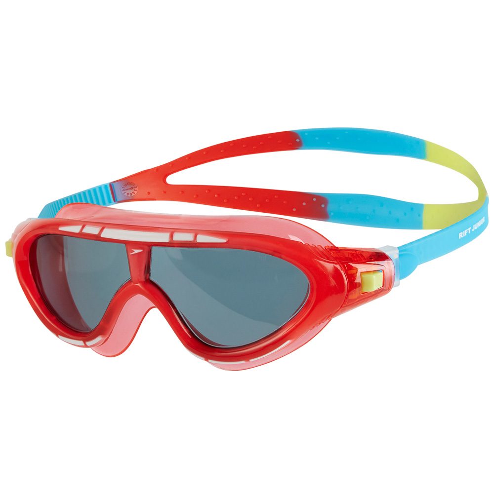 Speedo Biofuse Rift Junior Schwimmbrille Kinder lava red japan blue smoke