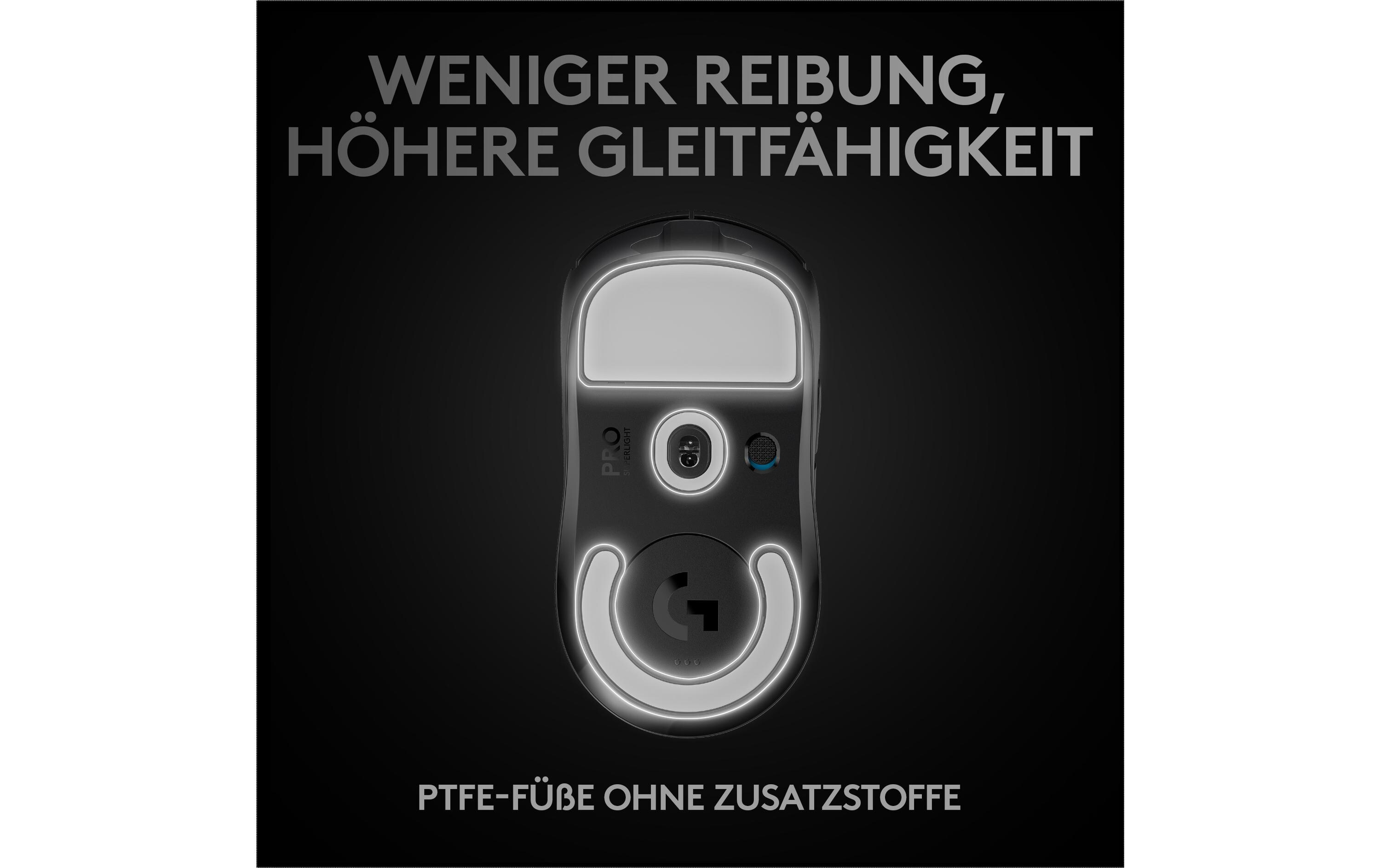 Gaming-Maus Pro X Superlight SchwarzExtrem leichte Gaming-Maus mit leistungsvoller Performance