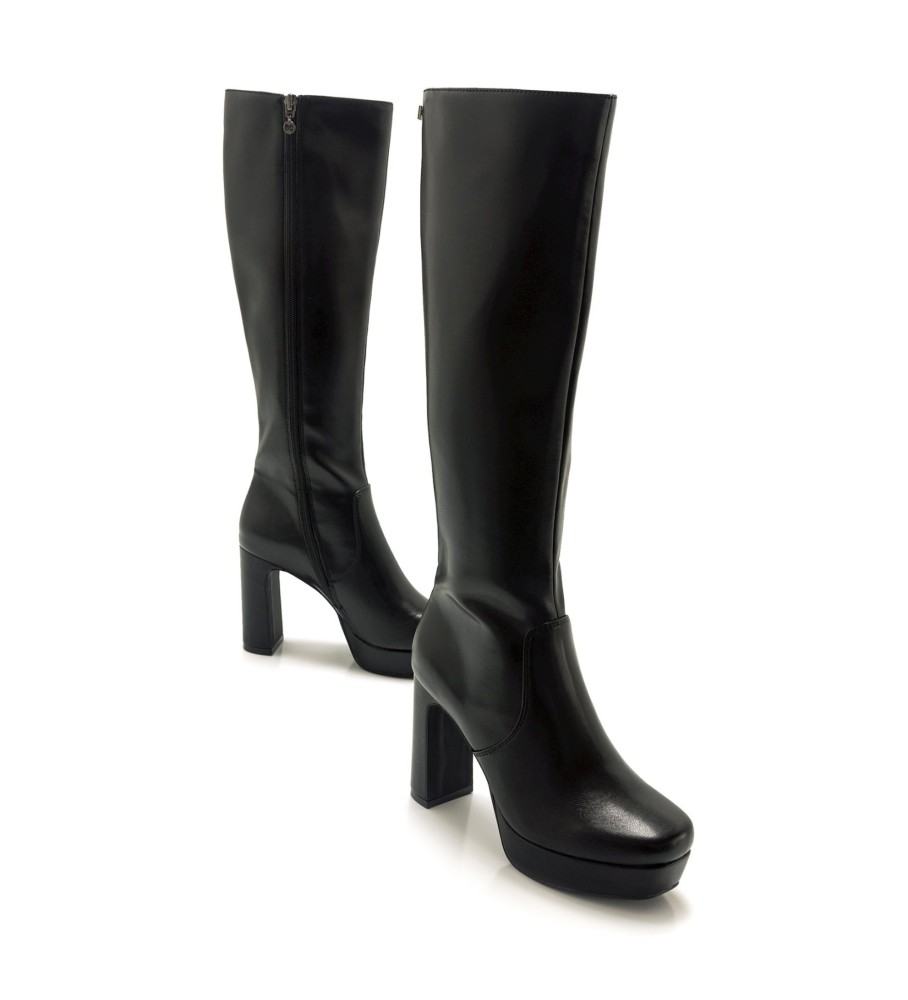 Botas Mariamare Roseta, pretas - Altura do salto: 9 cm -