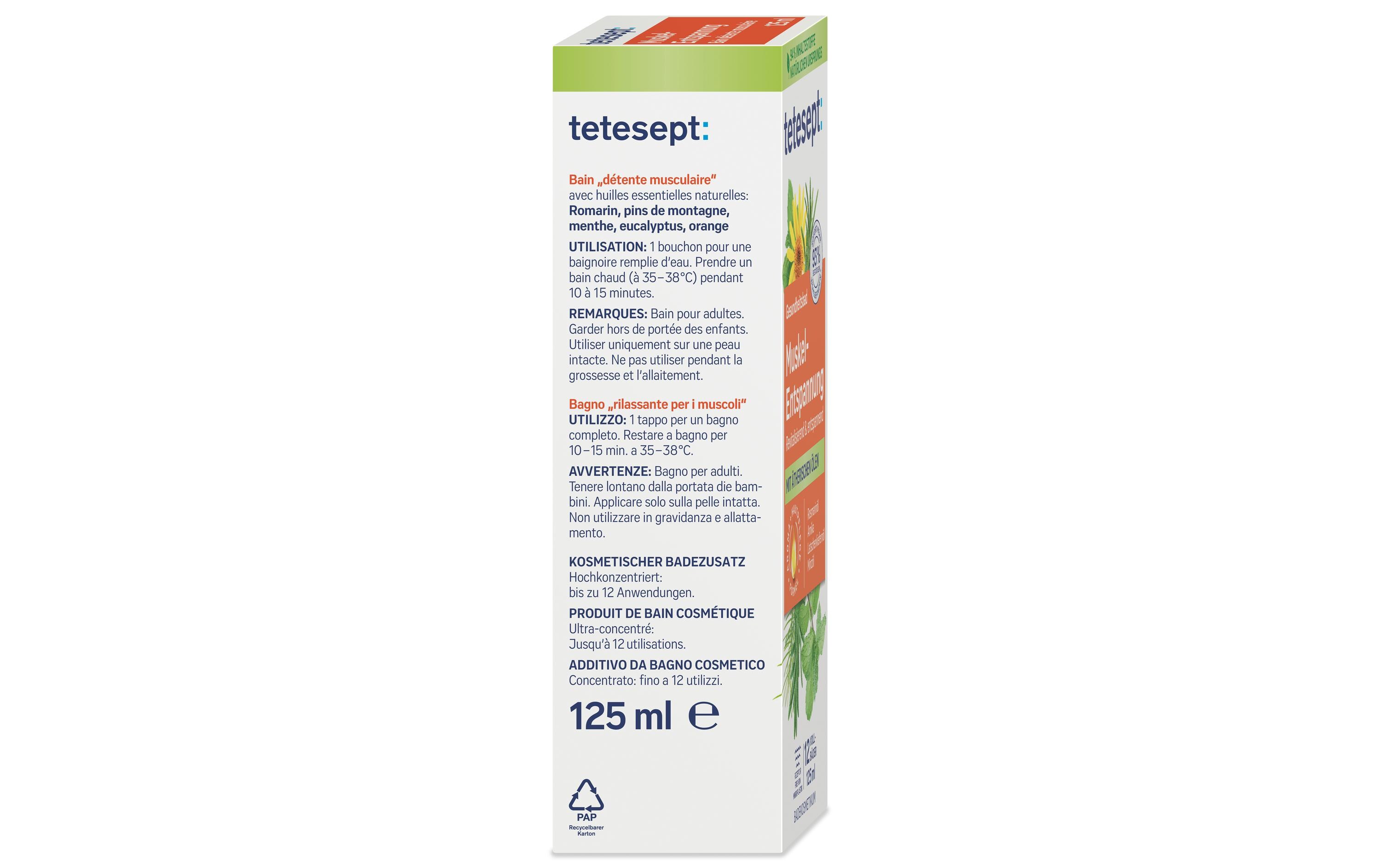 Gesundheitsbad Muskel-Entspannung 125 mlRevitalisierend und entspannend