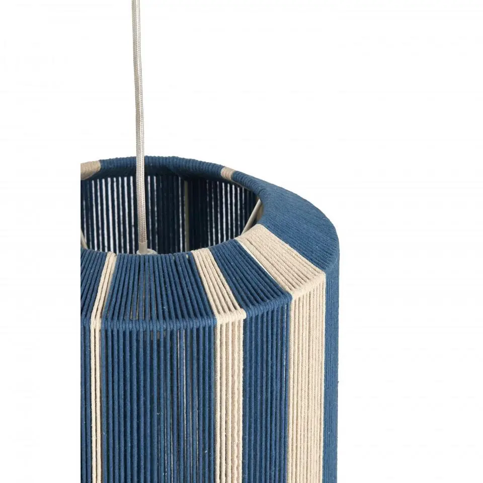 Light & Living - Kozana hanglamp Ø36x43 cm - blauw crème
