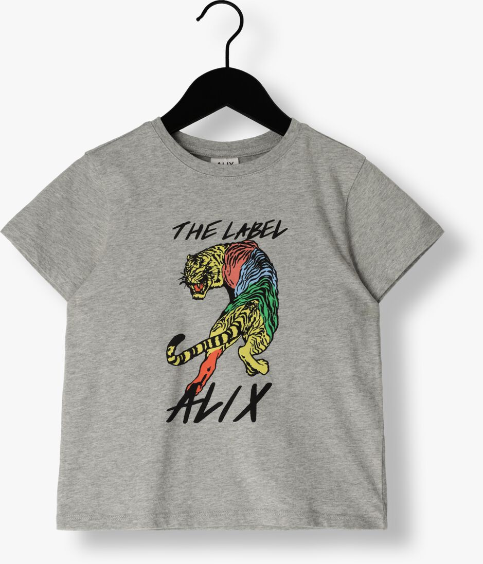 ALIX MINI grijze alix mini t-shirt knitted tiger t-shirt