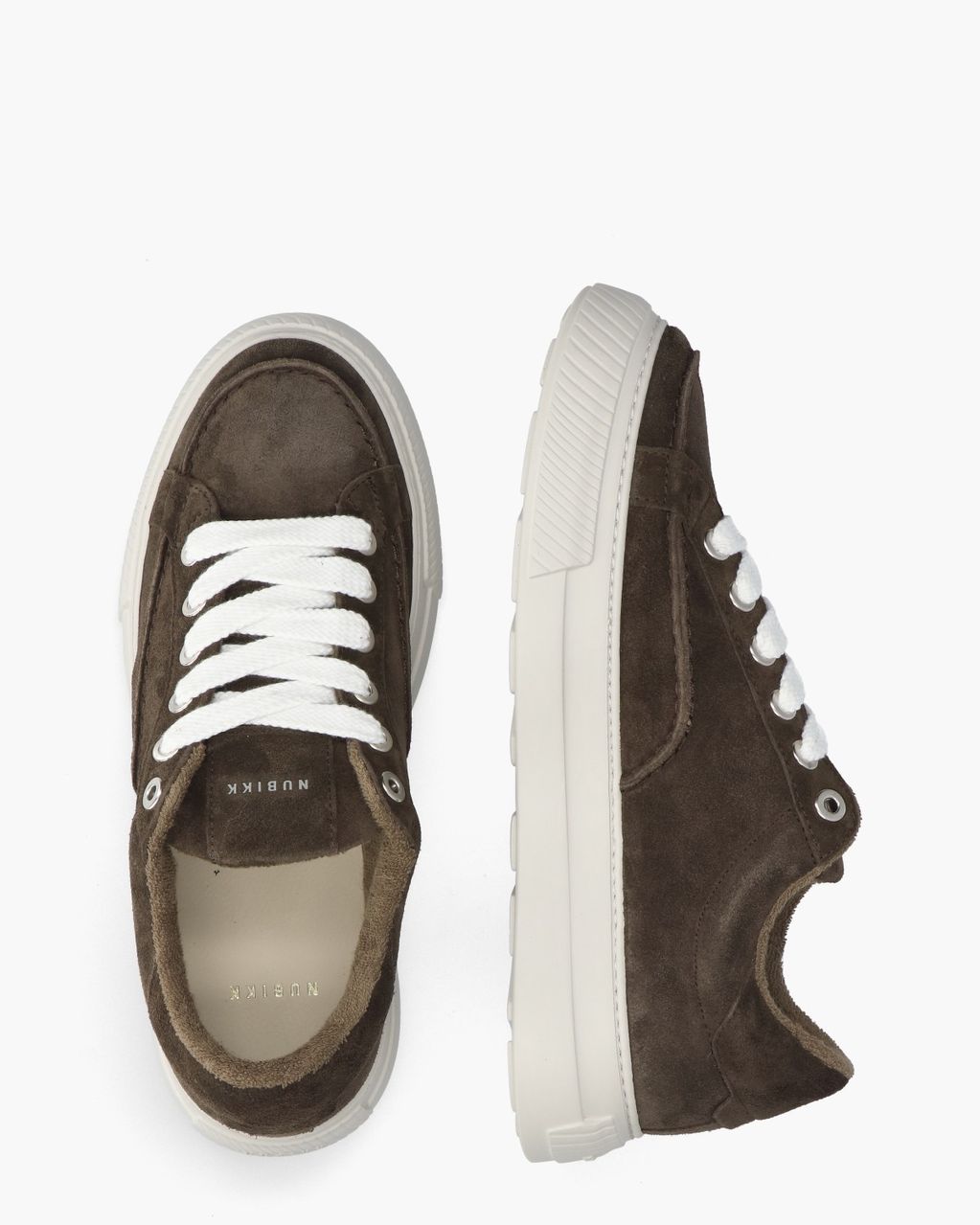 Nubikk Caldera Tora Donkerbruin Herensneakers