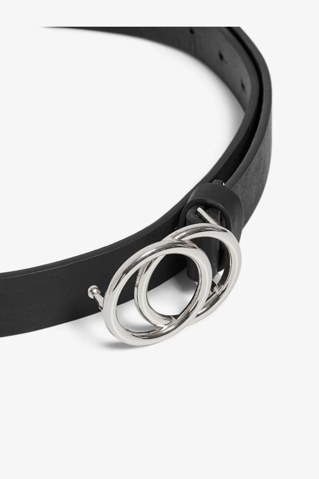 Only Onlrasmi Faux Leather Jeans Belt 3310096 black black shiny silver buckle