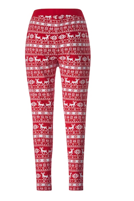 Leggings, Slim Fit, weihnachtliches Muster, Elastikbund