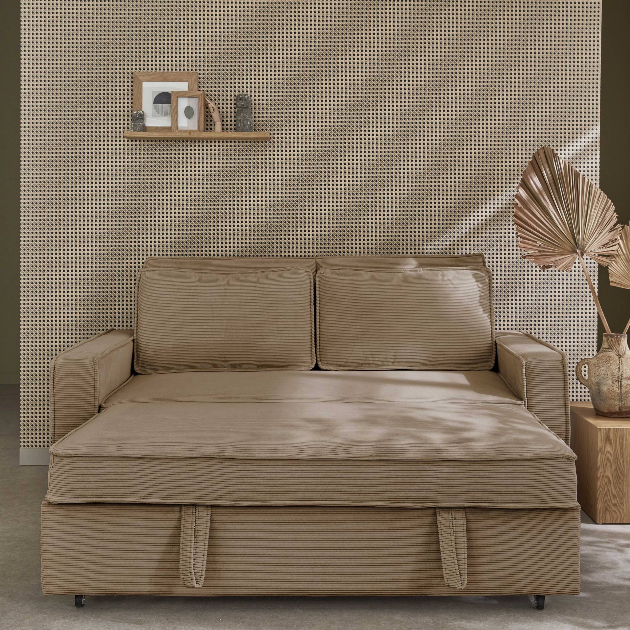 sweeek - 3-zits slaapbank corduroy