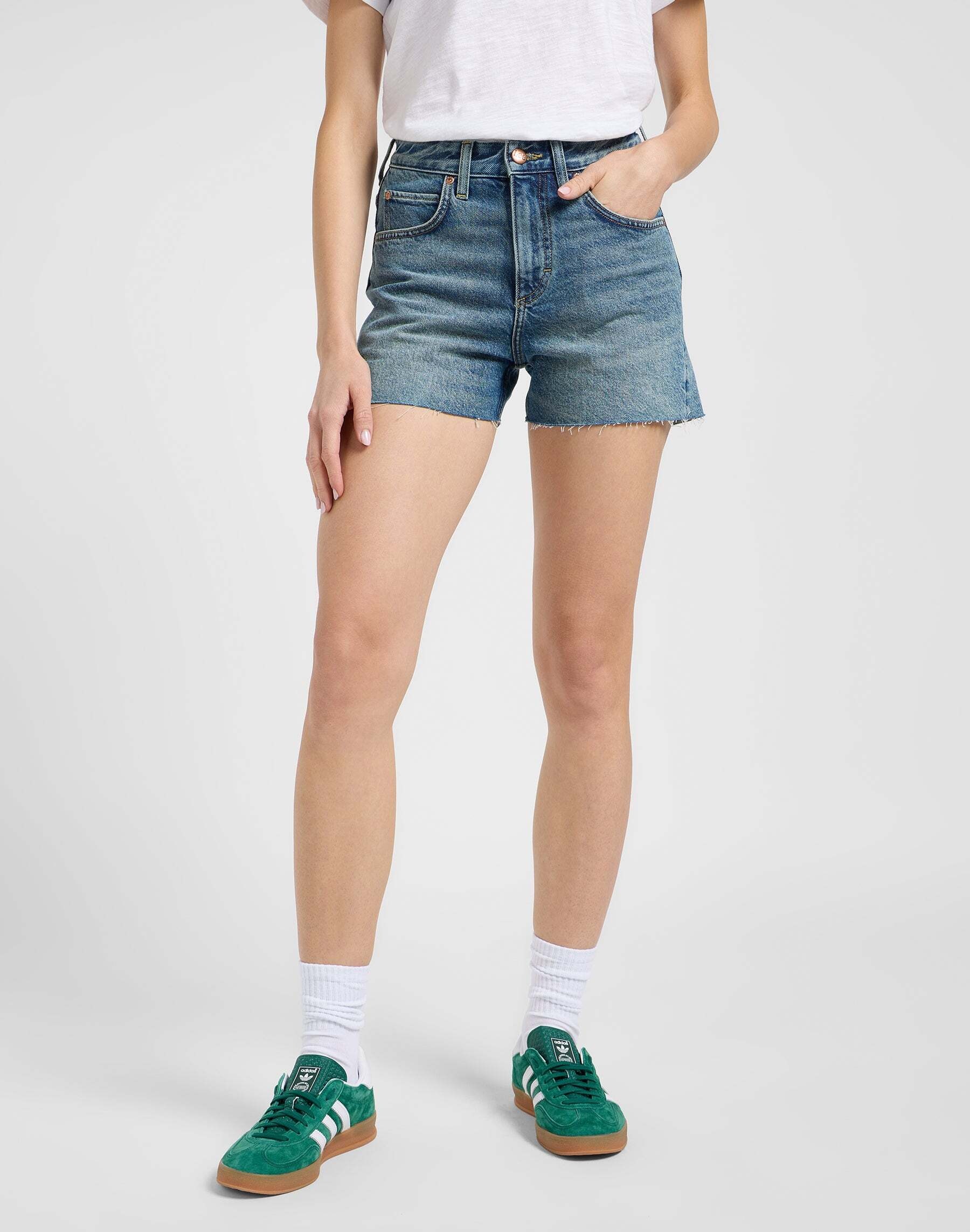 Lee® Straight-Jeans »Lee Jeansshorts Rider Short 3In«
