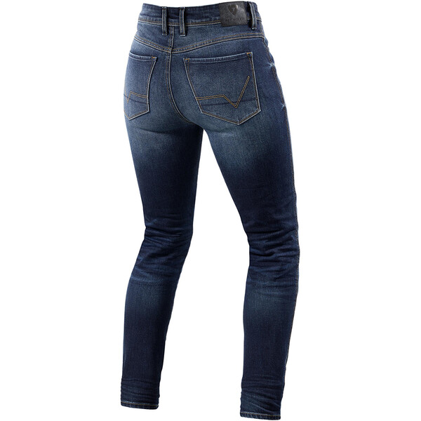 Rev'it - Jean femme Marley Ladies SK - court Bleu