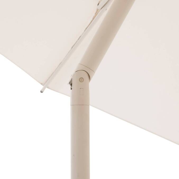 Parasol droit rond inclinable SOYA Argile / Blé