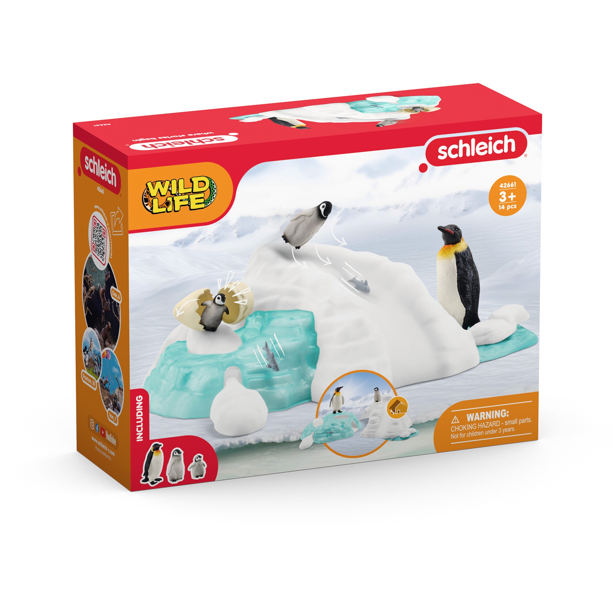 Schleich Spielfigur Wild Life Pinguin-Familienspaß