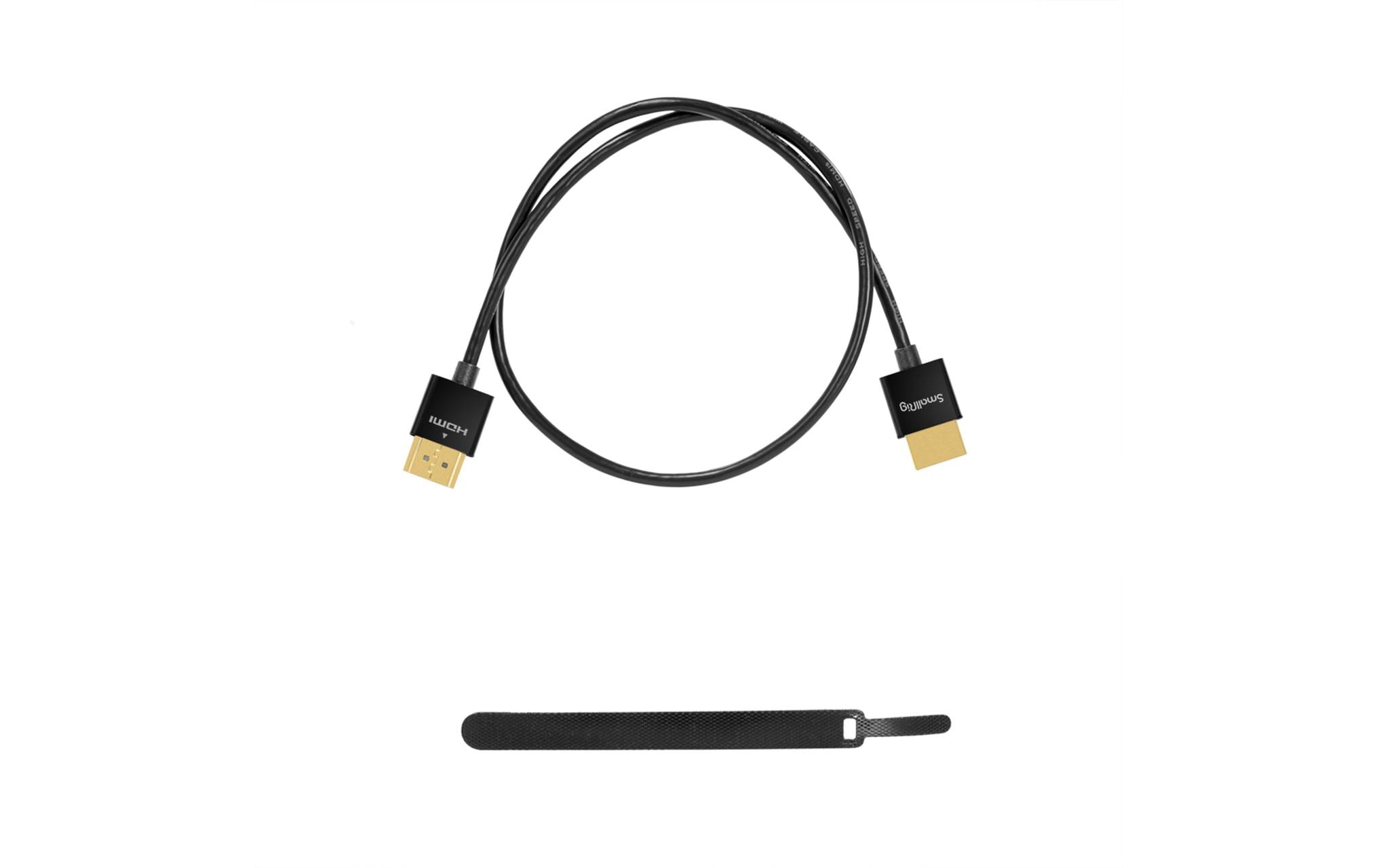 Kabel Ultra Slim 4K HDMI - HDMI, 0.55 mHochwertiges HDMI-Kabel für DSLR-Kameras, Monitore und Videosender sowie -empfänger