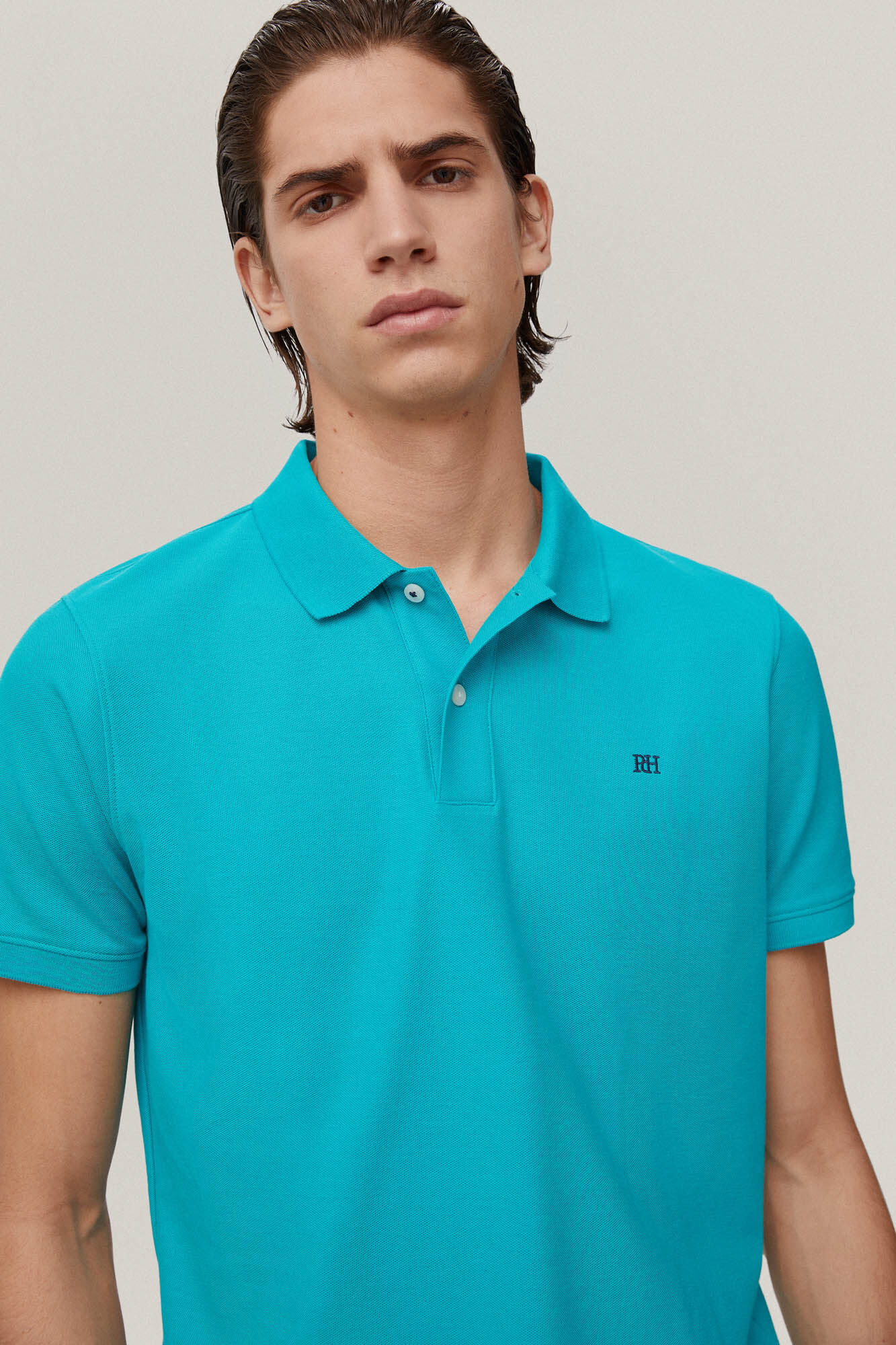 Camisa polo com logotipo - Verde