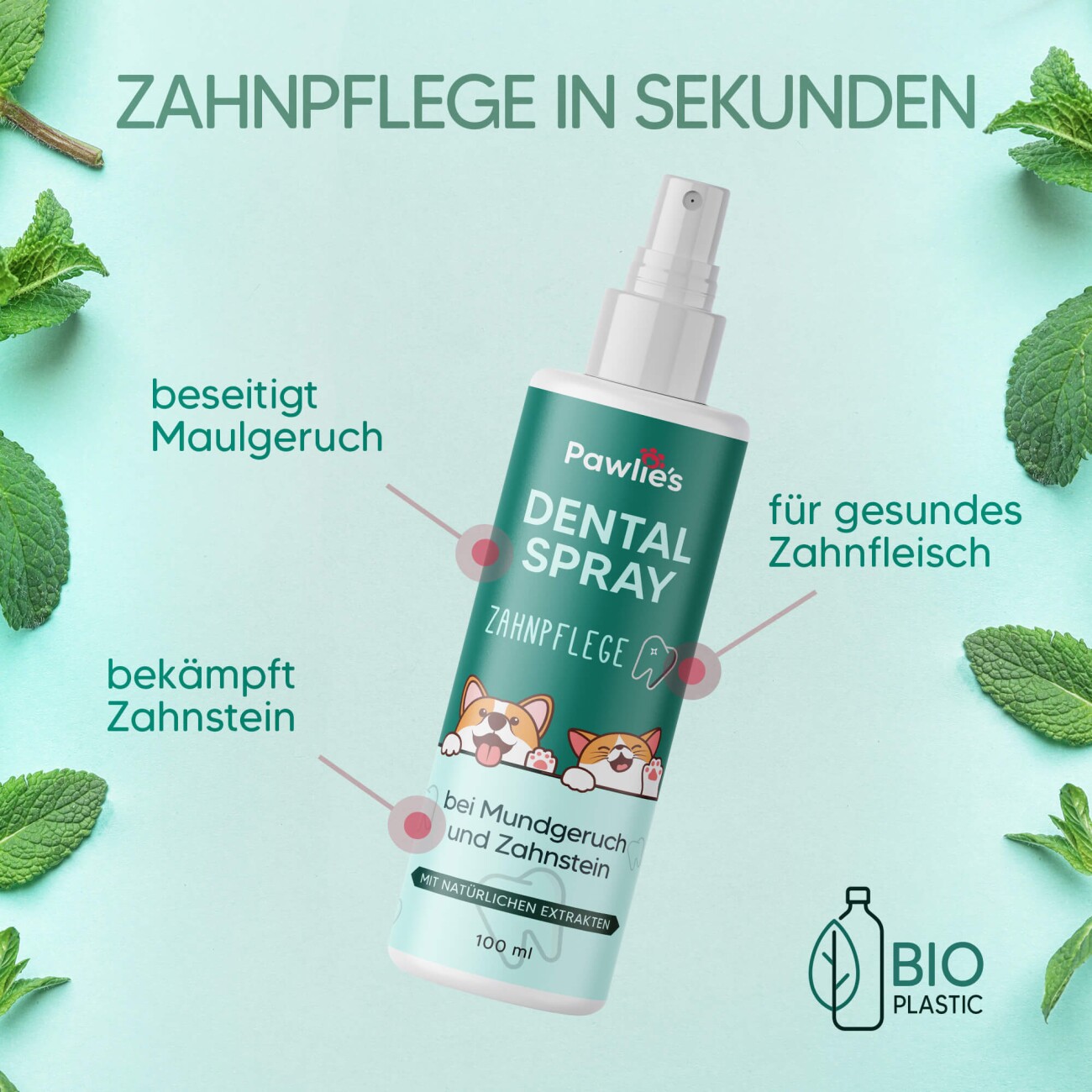 Pawlie's Dentalspray Zahnpflege