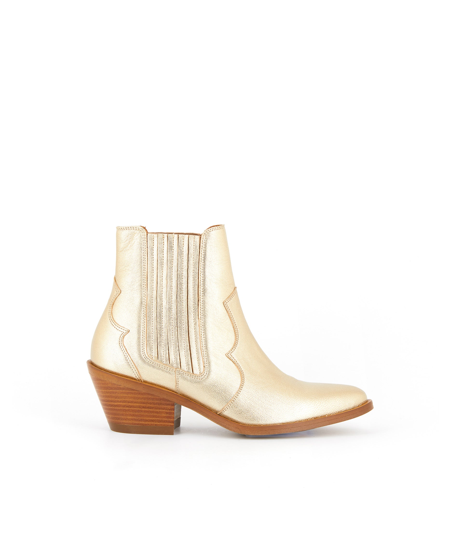 Boots western dorées Carrie