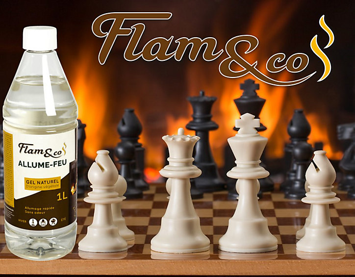 Allume feu gel naturel Flam & Co à la betterave à sucre