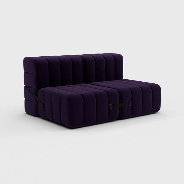 Curt-Set 4 - e.g. Flexibele 2-zitter - Jet - 9607 (blauw | paars)