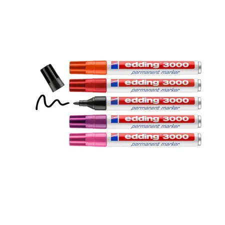 edding 3000 Permanent Marker, 5er-Set