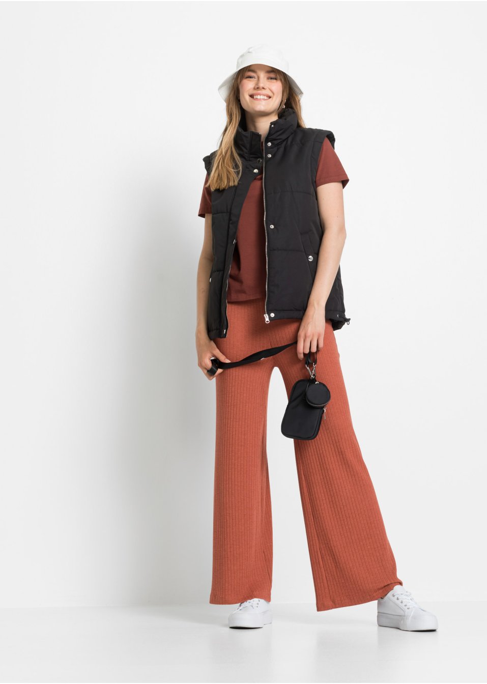 Veste matelassée sans manches avec polyester recyclé