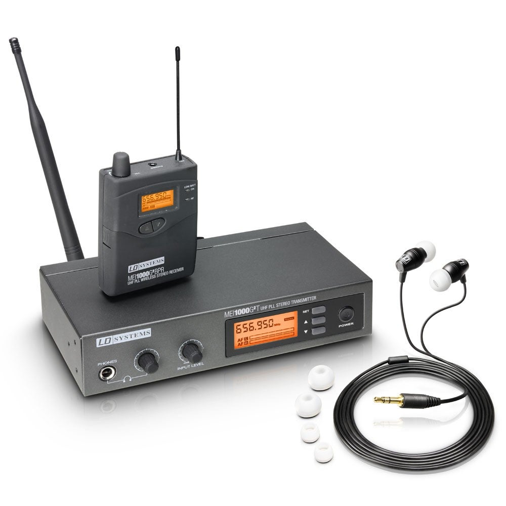 LD Systems MEI 1000 G2 B 6 draadloze in-ear set 655 - 679 MHz