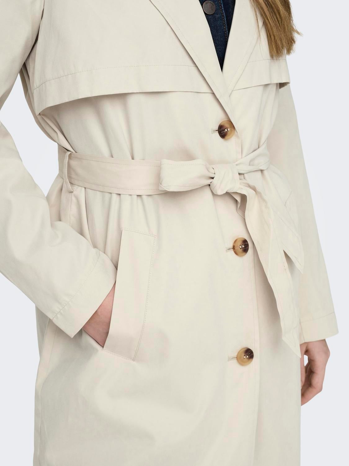 JDYPASCHAL Trenchcoat Oatmeal