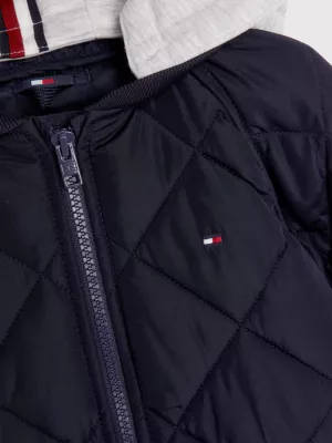 Jaqueta Bomber Essencial Acolchoada com Capuz
