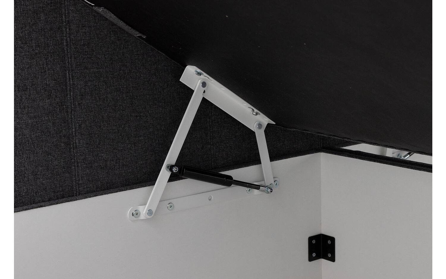 Goossens Boxspring Store met opbergruimte - grijs - 180 x 212 cm cm