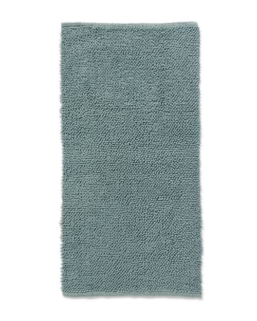 tapis de bain 60x120 chenille bleu vert