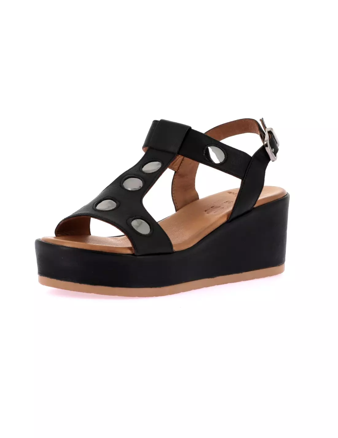 MAISON MANSA FACETTE - Sandales & nu-pieds Noir