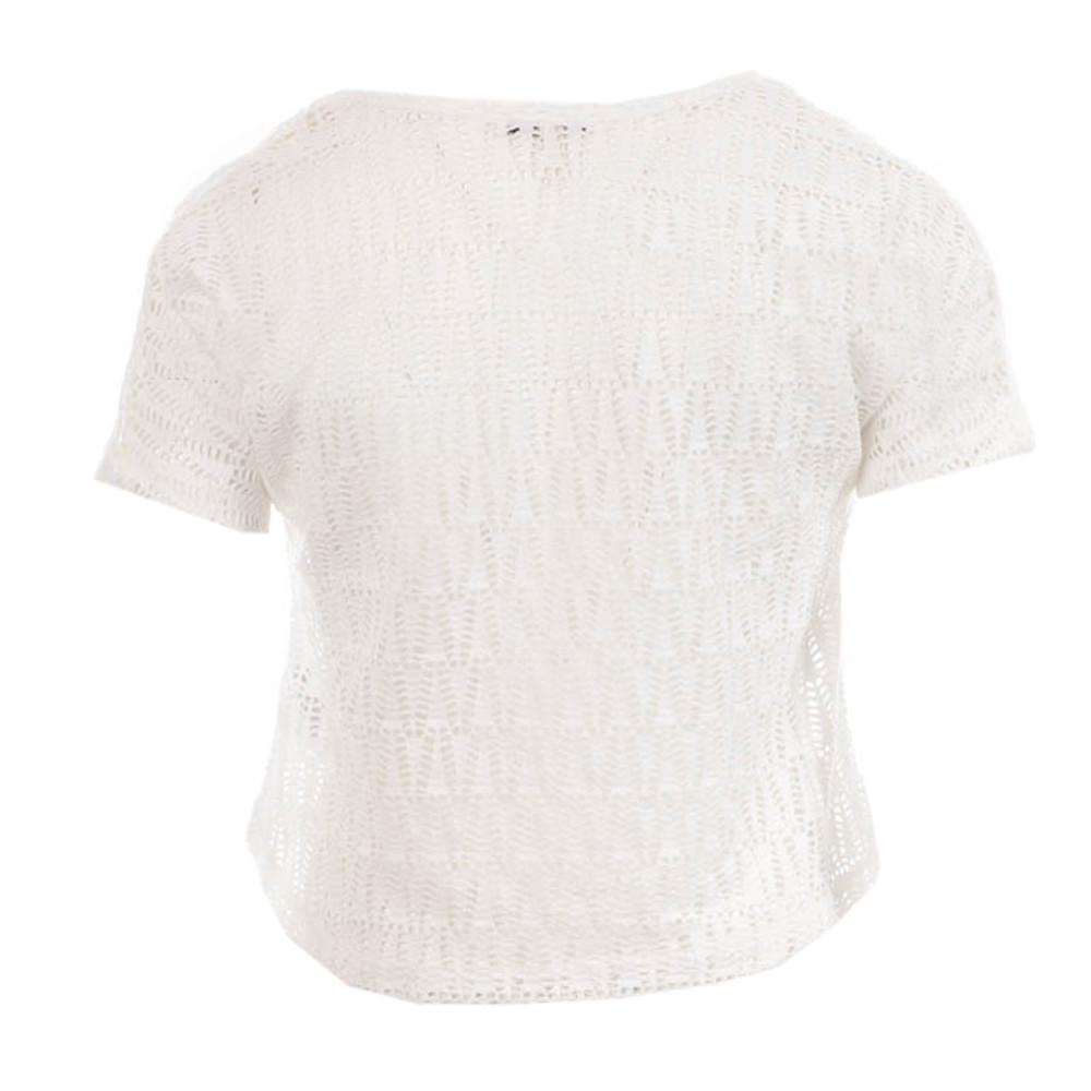 Teddy Smith T-shirt Blanc Fille Teddy Smith Tendem