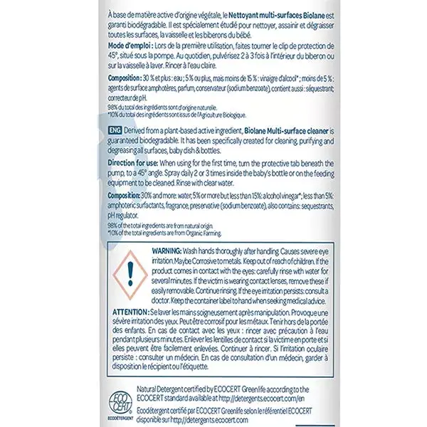 Biolane - Limpador Multiuso - 250 ml