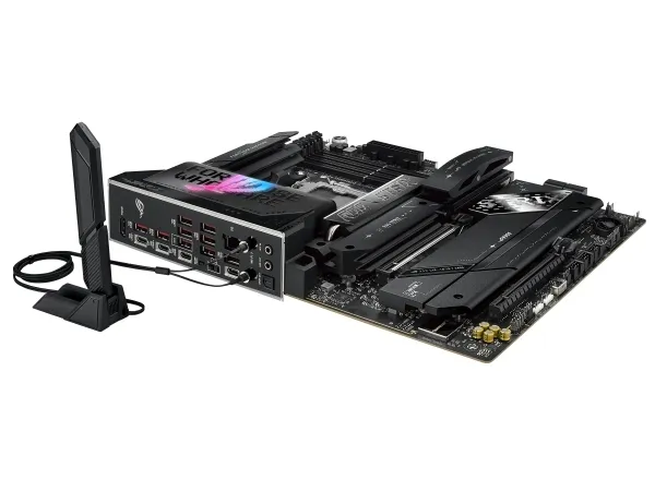 ASUS ROG STRIX X870E-E GAMING WIFI - Bundkort - ATX - Socket AM5 - AMD X870E Chipset - USB4, USB-C 3.2 Gen 2x2, USB-C 3.2 Gen2, USB 3.2 Gen 2, USB 3.2 Gen 1 - Wi-Fi 7, 5 Gigabit Ethernet, Bluetooth - onboard grafik (CPU påkrævet) - HD Audio (8-kanale