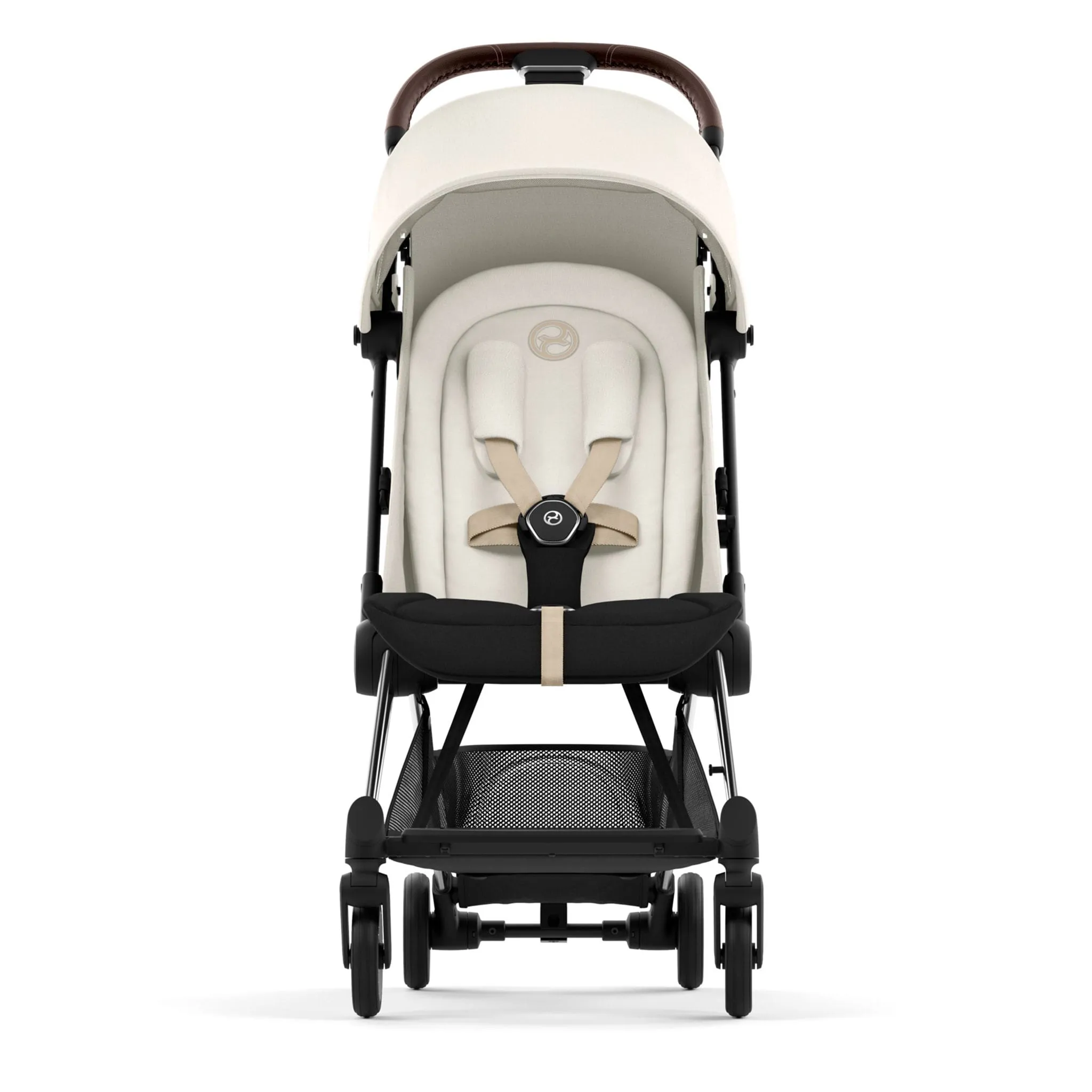 Cybex Poussette Coya - Cadre chromé avec siège blanc cassé